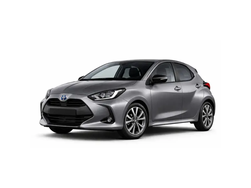 A gray Toyota Yaris offered for rental by Imperial Car Rental.