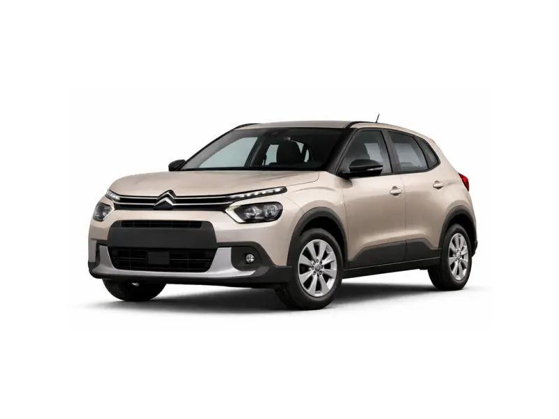 Μπεζ Citroen C3, διαθέσιμο για ενοικίαση από την εταιρεία Imperial Car Rental.
