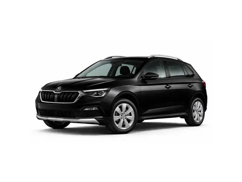 Carro preto modelo Skoda Kamiq, disponível para aluguel pela empresa Imperial Car Rental.
