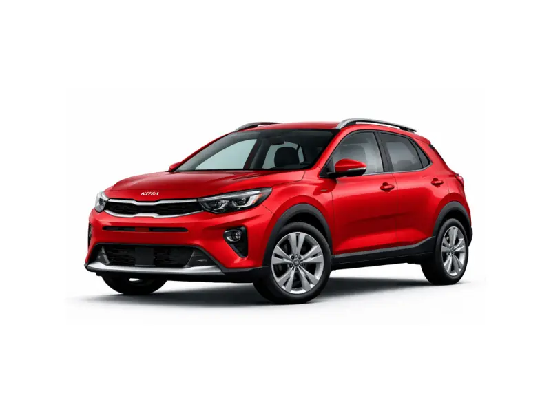 Der rote Kia Stonic wird von der Firma Imperial Car Rental zur Vermietung angeboten.