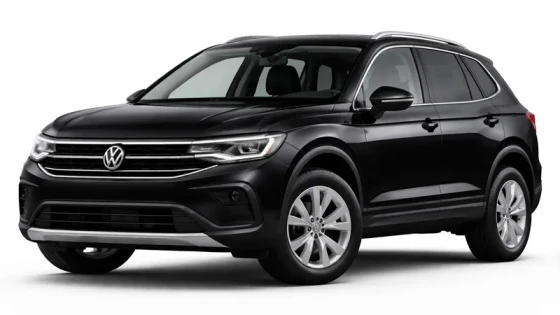 A black Volkswagen Tiguan offered for rental by Imperial Car Rental.