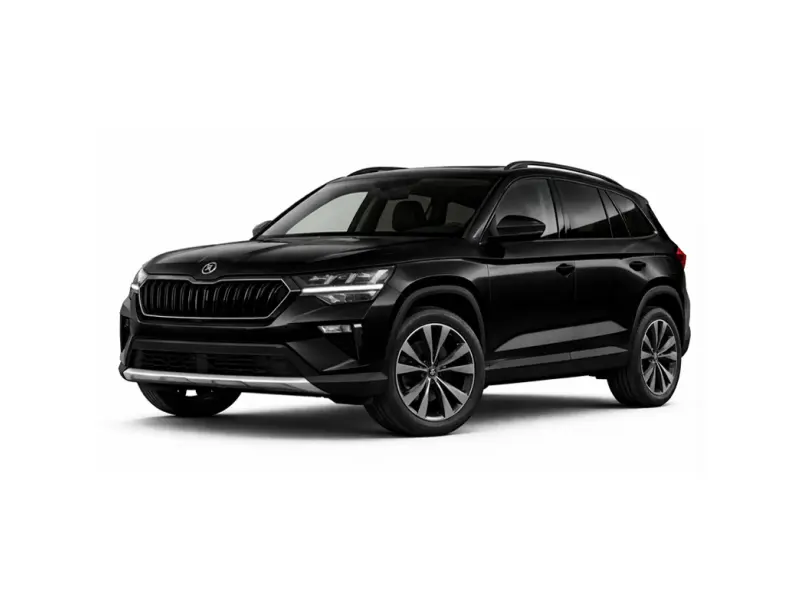 Черный автомобиль Skoda Kodiaq предлагается в аренду компанией Imperial Car Rental.
