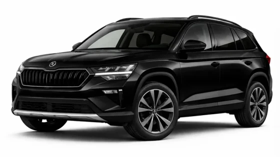Schwarzer Skoda Kodiaq. Dieses Auto wird von Imperial Car Rental angeboten.
