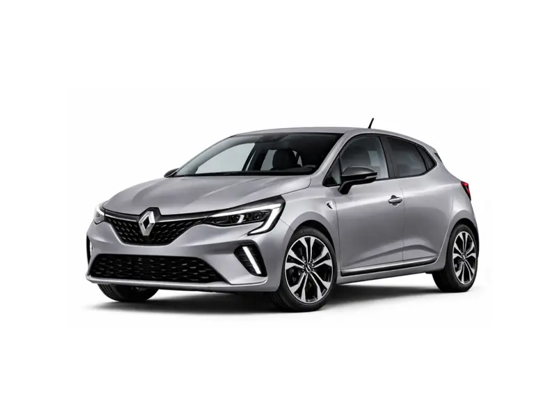 Renault Clio di colore grigio chiaro, offerta a noleggio dalla compagnia Imperial Car Rental.